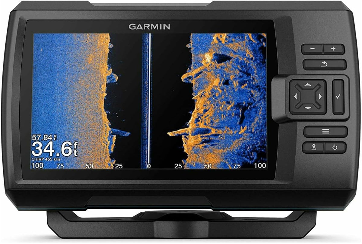Garmin Striker Vivid 4cv, Easy-to-Use 4-inch Color Fishfinder and Sonar Transducer, Vivid Scanning Sonar Color Palettes (010-02550-00) - PuriLite