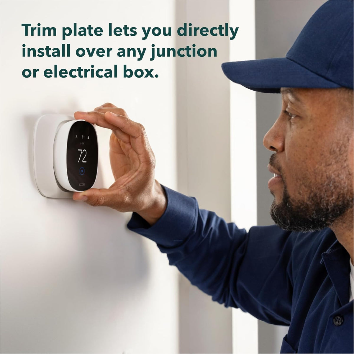 ecobee Trim Plate - Made for ecobee Smart Thermostat Essential - Programmable WiFi Thermostat Accessory - PuriLite
