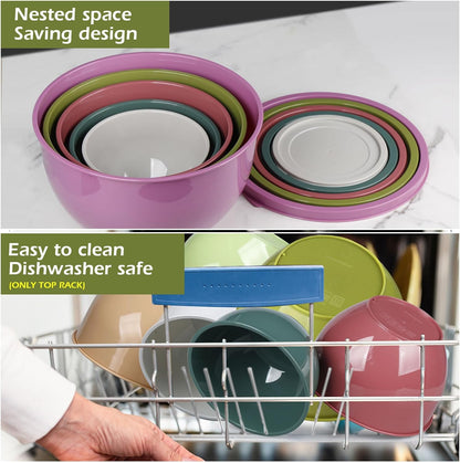 Purilite Select Plastic Mixing Bowl Set - PuriLite