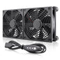 Wathai High Airflow Router Cooling Fan for Computer Cooler TV Small Box DC 5V USB Power 120mm 240mm Fan with Multi Speed Controller - PuriLite