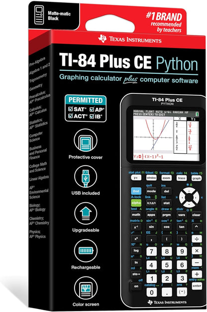 Texas Instruments TI-84 Plus CE Pink Graphing Calculator - PuriLite