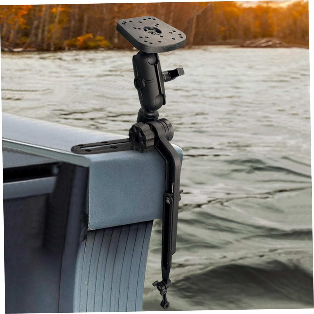 Kayak Fish Finder Mount 360° Adjustable 1.5" Ball Kayak Transducer Mount with Expandable Suspension Arm Transducer Fish Finder - PuriLite