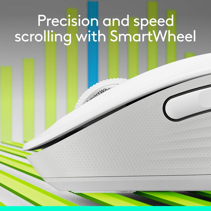 Logitech Signature M650 L Full Size Wireless Mouse - For Large Sized Hands, 2-Year Battery, Silent Clicks, Customizable Side Buttons, Bluetooth, for PC/Mac/Multi-Device/Chromebook - Black - PuriLite