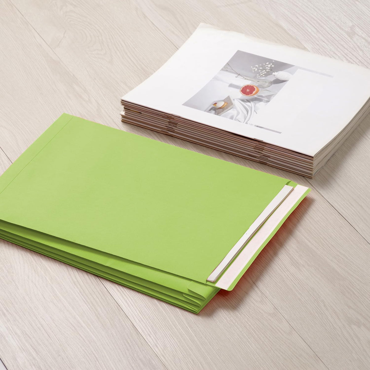 Tanshuqin 9" x 12.75" Self-Seal Catalog Envelopes 32lb Kraft Envelopes for Invitation Cards, Organizing and Storage, Pictures, Photos, Documents (100 PCS) - PuriLite