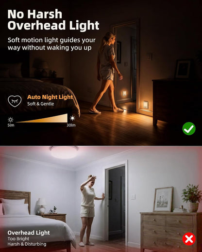 EZVALO Rechargeable Motion Sensor Night Light, Magnetic Lighting Indoor