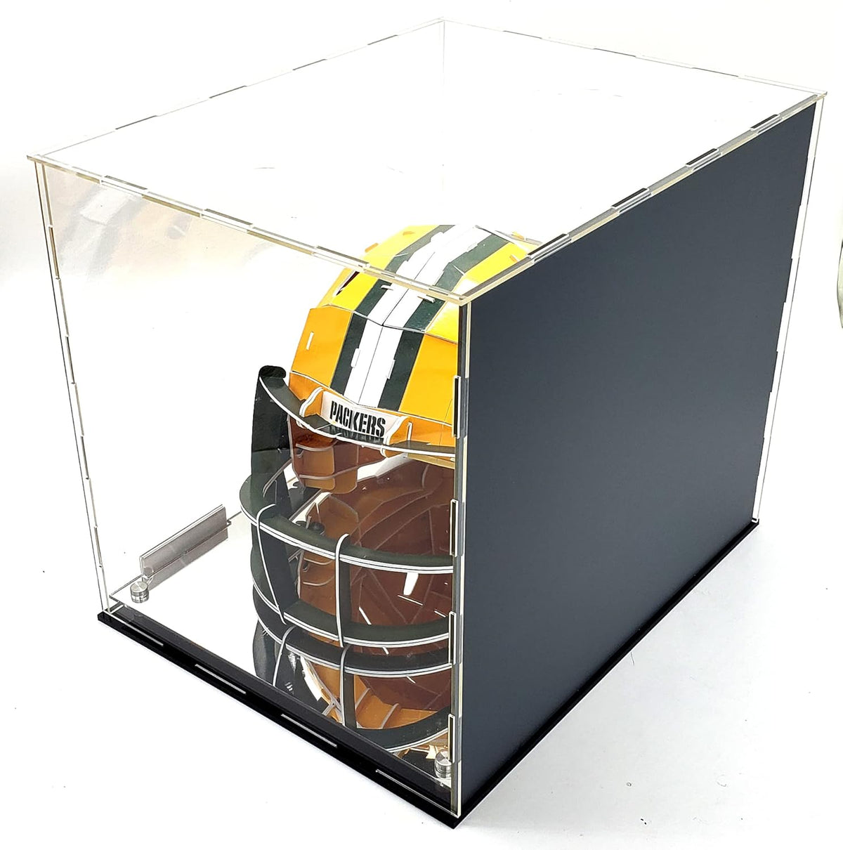 Football Basketball Helmet Sneakers Memorabilia Dustproof Acrylic Display Case Showcase Box UV Protection Mirror Riser - PuriLite