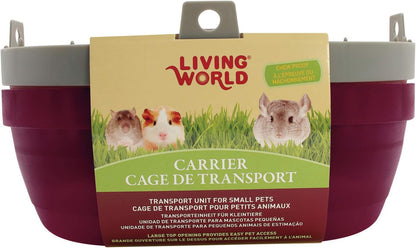Living World 60888 Pet Carrier, Red/Grey, Large - PuriLite