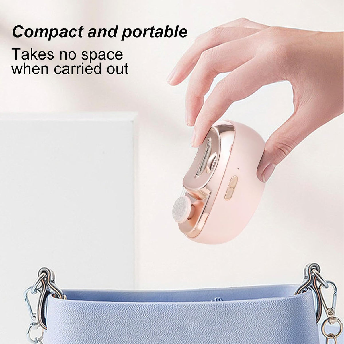 Electric Nail Trimming Tool - 3 in1 Electric Nail Clipper, Toenail and Fingernail Trimmer | Adjustable Nail Cutter Device with LED Light and duall Speed, Nail Grinding and Trimming Kit for Home - PuriLite