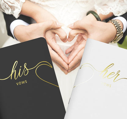 LSSH GmbH Vow Books - His and Hers Wedding Essentials, 28 Pages, 5.5" X 4" (Dark Green & Sage) - PuriLite