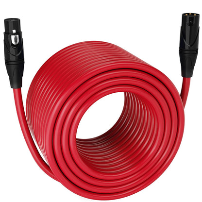 LyxPro 6 Feet XLR Microphone Cable Balanced Male to Female 3 Pin Mic Cord for Powered Speakers Audio Interface Professional Pro Audio Performance and Recording Devices - Blue - PuriLite