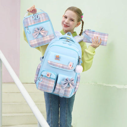 ACESAK Girls Backpack - 3PCS Backpack for Girls Cute School Backpacks for Girls Kindergarten - PuriLite
