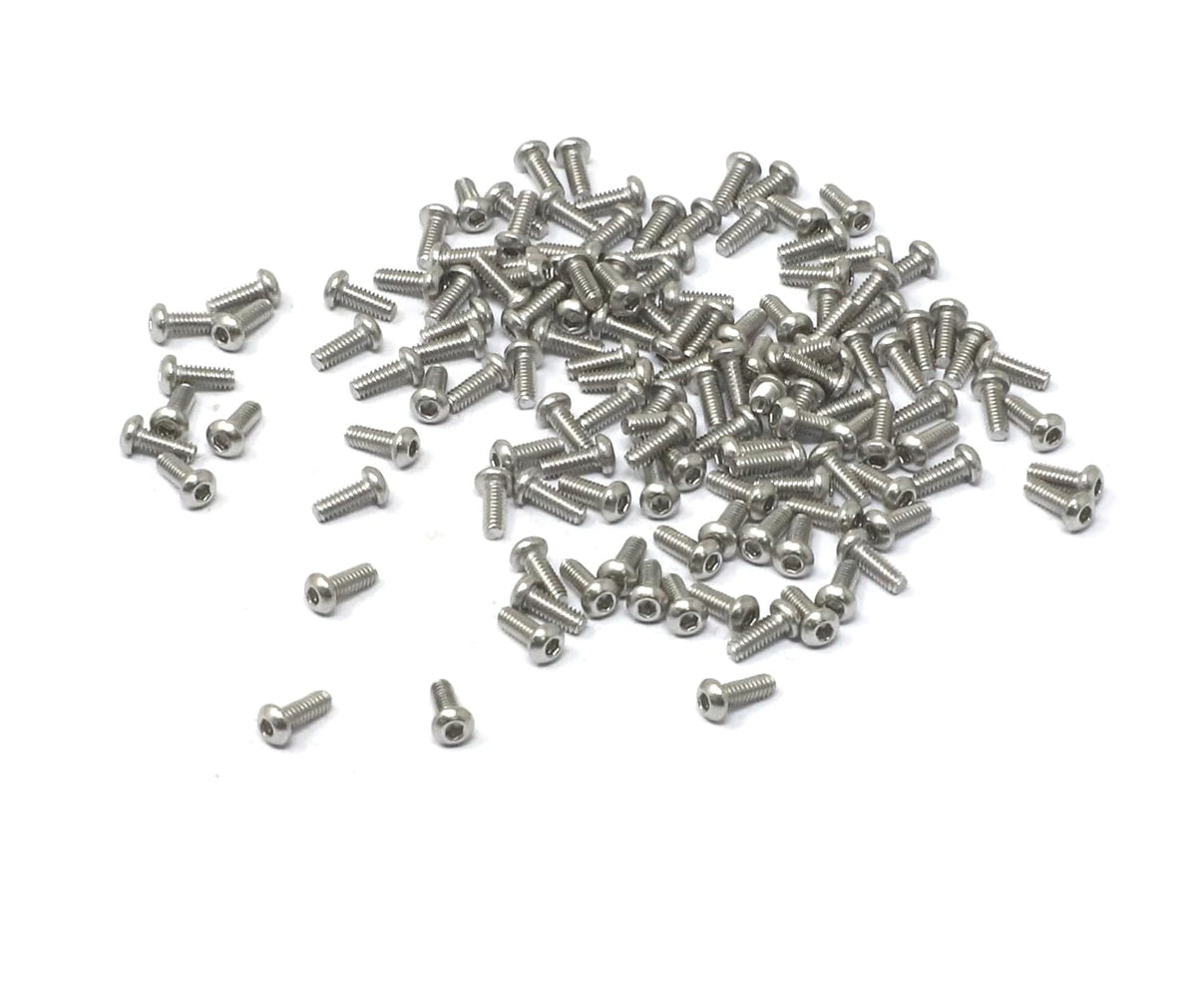 iexcell 50 Pcs M6 x 20mm Thread Pitch 1 mm Stainless Steel 304 Hex Socket Button Head Cap Screws Bolts Kit - PuriLite