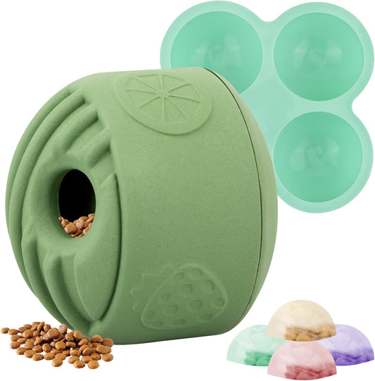 Atdoall Interactive Dog Puzzle Toy, Treat Dispensing Dog Enrichment Toy, Large Chew Toy - Puppy Boredom Relief, Dogs Treat Balls, Sturdy Frozen Treat Toy for Medium and Large Dogs - PuriLite