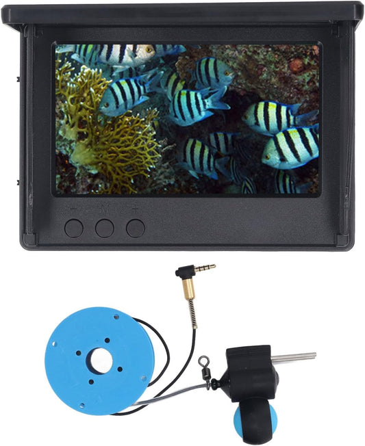 Underwater Fishing Camera Kit, 1080P Portable Video Fish Finder with 4.3 Inch LCD Monitor, Professional Fishing Aid for Ice Lake Sea Boat Fishing - PuriLite