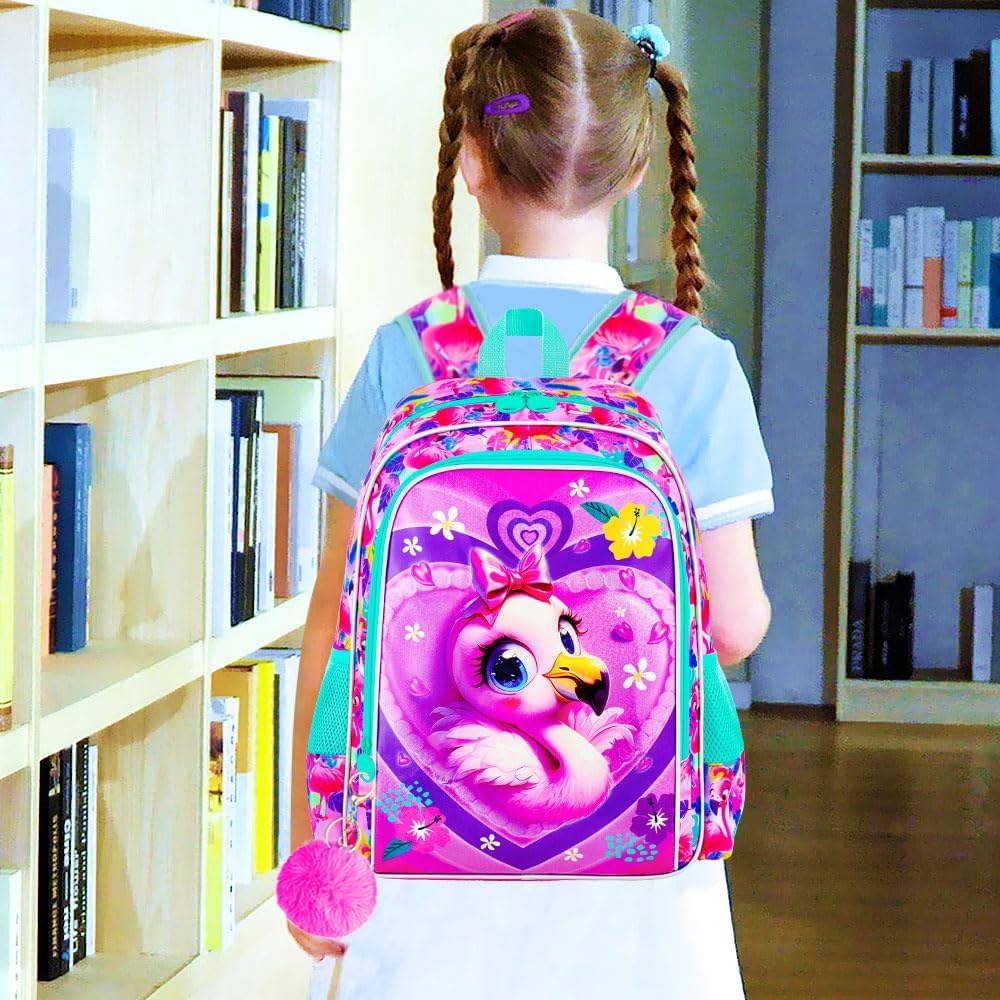 3pcs Backpack for Boys and Girls, 16” Kids Kindergarten Bookbag with Lunch Box, Cute Elementary Backpacks for Boy Girl - PuriLite