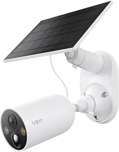 TP-Link Tapo Solar-Powered Security Camera Kit, 2K Wireless Battery Camera w/Solar Panel Base, Smart Person Detection, SD/Cloud Storage, Spotlight Color Night Vision, No Hub Needed (Tapo C410 KIT) - PuriLite