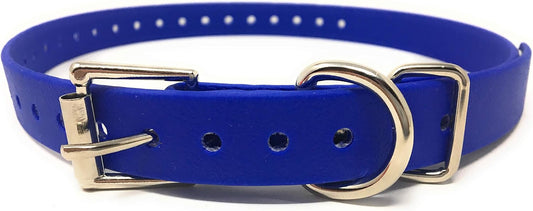 Sparky PetCo Compatible 3/4" Waterproof Biothane Replacement Roller Buckle Dog Collar E Collar Garmin SportDogs (Blue) - PuriLite
