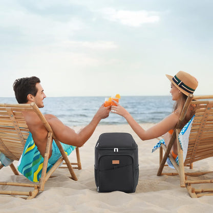 Lifewit 26L 34-Can Insulated Cooler Backpack Cool Bag, Large Picnic Bag Leakproof Portable Fridge Soft Food Cooler Box for Men Women for Outdoor/Picnic/Beach/BBQ/Camping/Travel/Family - PuriLite