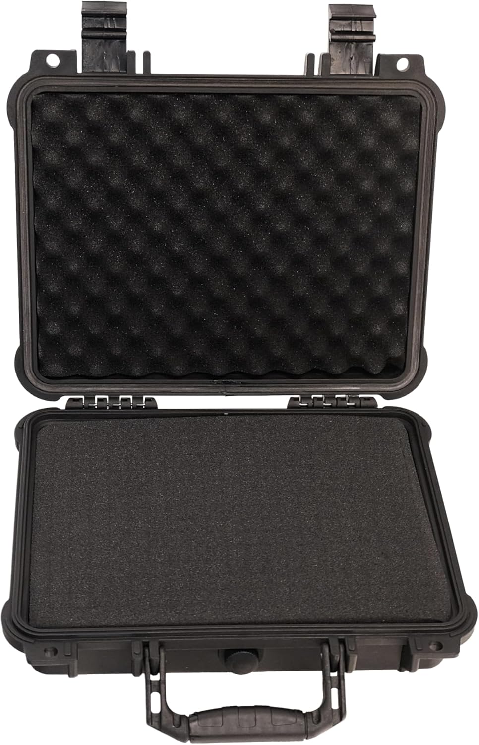 MEIJIA Portable Waterproof Protective Hard Case,Camera Case with Customizable Fit Foam Inserted, Elegant Black (9.17"x 7.56"x4.33") - PuriLite