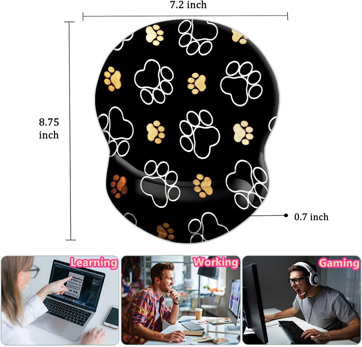 Purilite Select Ergonomic Mouse Pad - PuriLite