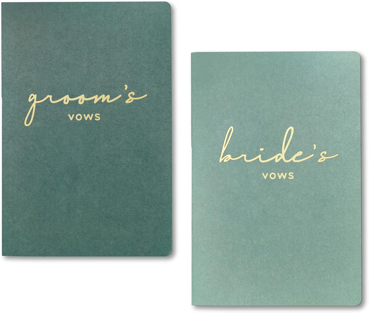 GroomBrideGifts Wedding Vow Book for His and Hers, Soft Touch, Perfectly Sized Bride and Groom Vow Books, Wedding Essentials, Wedding Registry Ideas, His and Hers Gifts - PuriLite