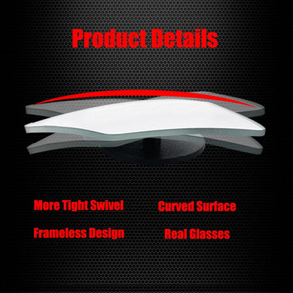 Ampper Blind Spot Mirror, 2" Round HD Glass Frameless Convex Rear View Mirror, Pack of 2 - PuriLite