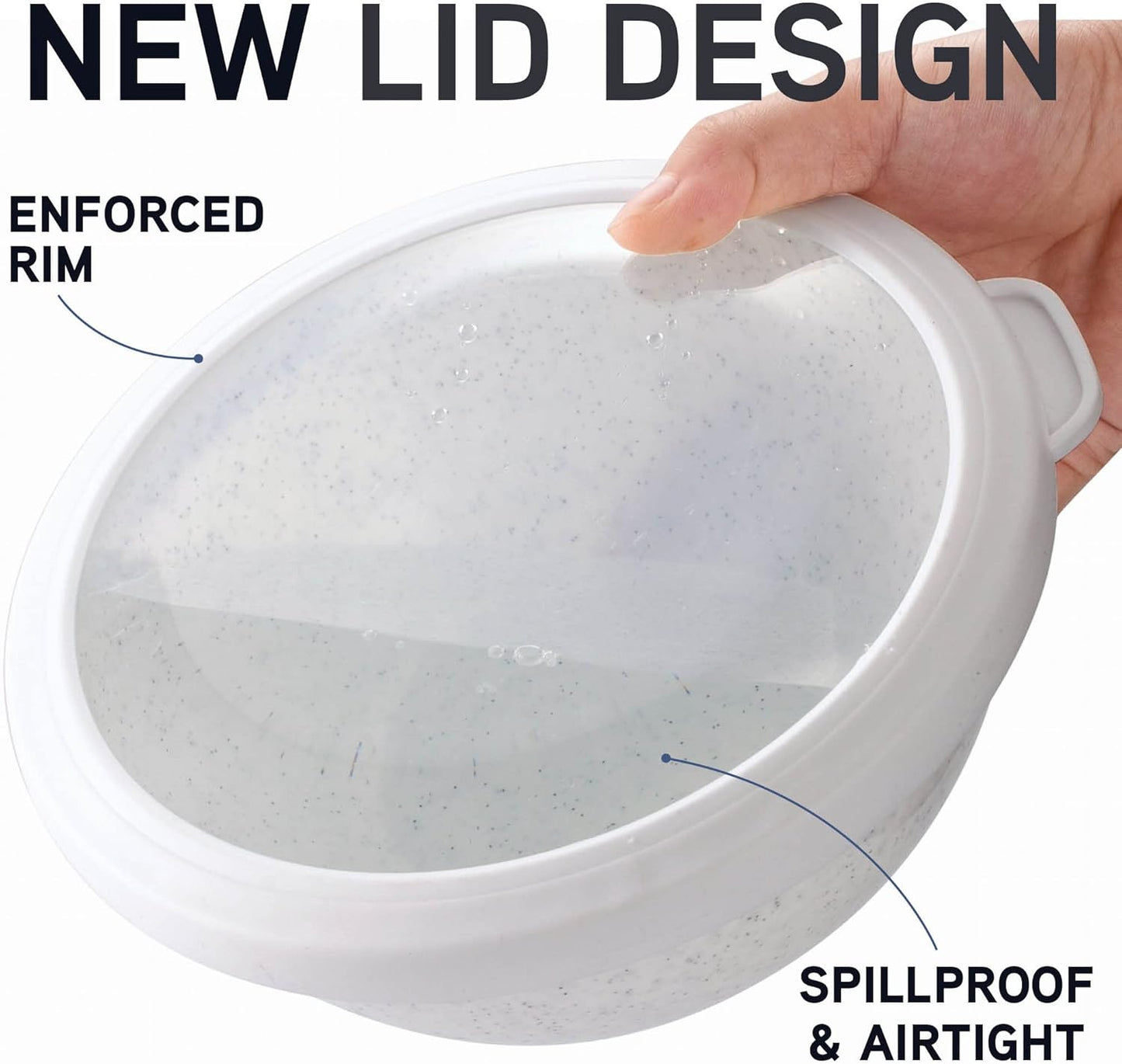 COOK WITH COLOR Mixing Bowls with TPR Lids - 12 Piece Plastic Nesting Bowls Set Includes 6 Prep Bowls and 6 Lids, Microwave Safe Mixing Bowl Set (Mint) - PuriLite