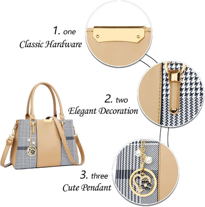 KKXIU Trendy Tote Bag for Women Lightweight Oxford Big Capacity Shoulder Purses and Handbags - PuriLite