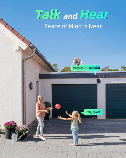 MaxiViz Wireless Camera Outdoor, Battery Powered Security Camera with 2K Color Night Vision, Outside Cameras with AI Motion Detection, 2-Way Talk, IP66 Weatherproof, SD/Cloud Storage, 2 Packs - PuriLite