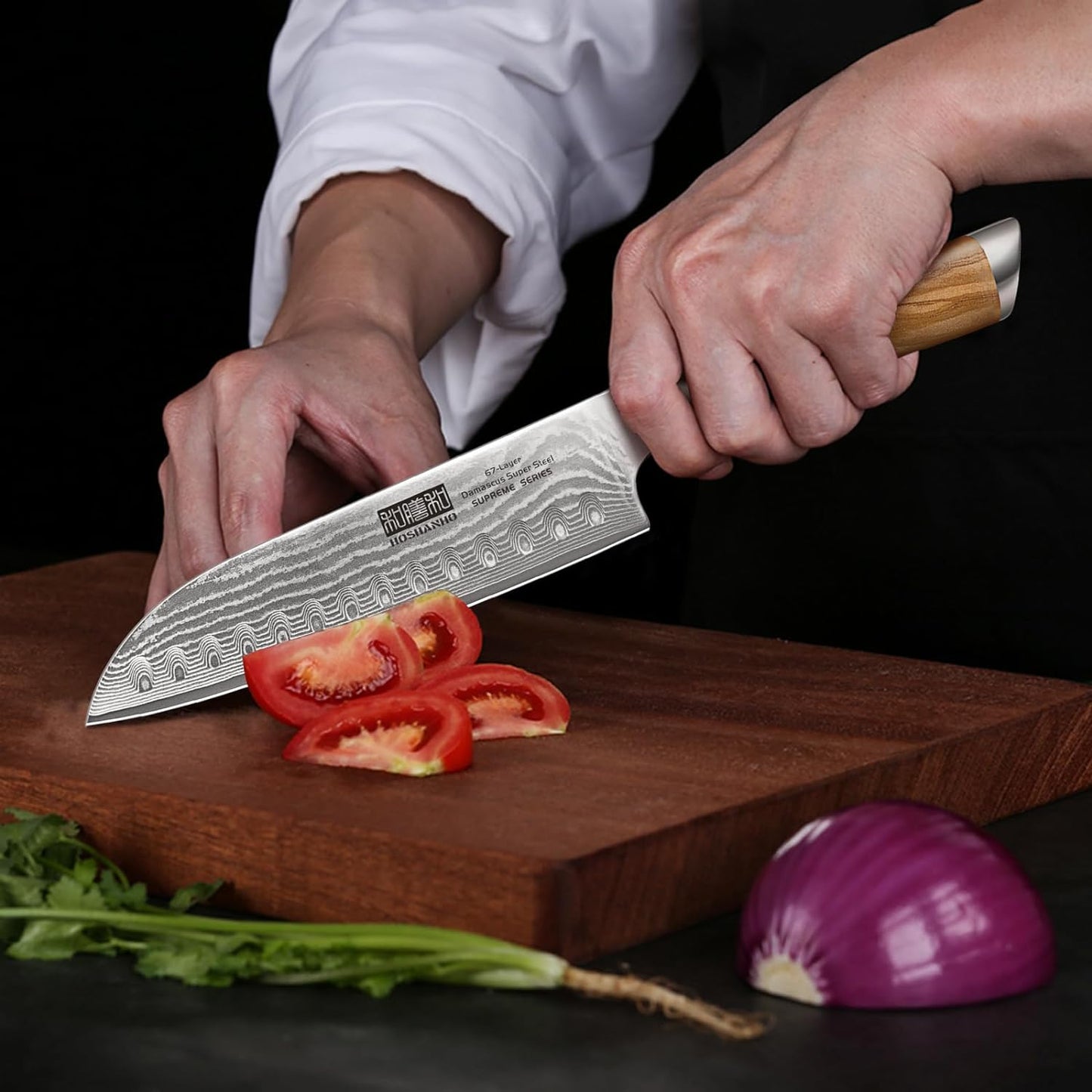 HOSHANHO Damascus Fillet Knife 7 Inch, Professional VG-10 Super Steel Boning Knife, Ultra Sharp Fish Knife with Ergonomic Handle - PuriLite