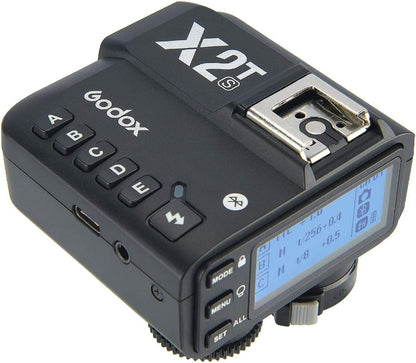 Godox X2T-S TTL Wireless Flash Trigger for Sony Bluetooth Connection Supports iOS/Android App Contoller, 1/8000s HSS, TCM Function,Relocated Control-Wheel,New AF Assist Light - PuriLite