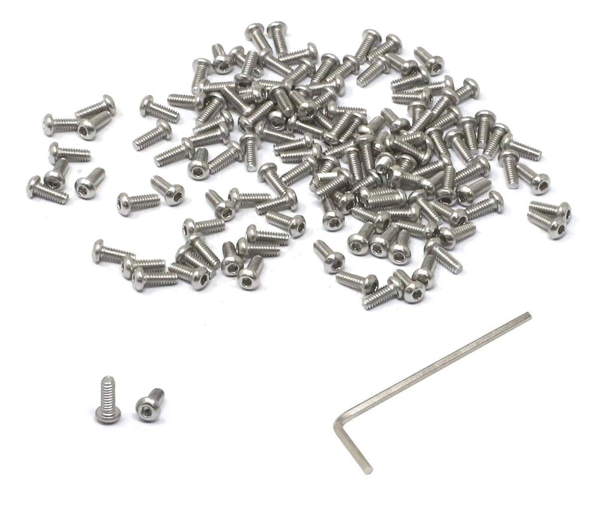 iexcell 50 Pcs M6 x 20mm Thread Pitch 1 mm Stainless Steel 304 Hex Socket Button Head Cap Screws Bolts Kit - PuriLite