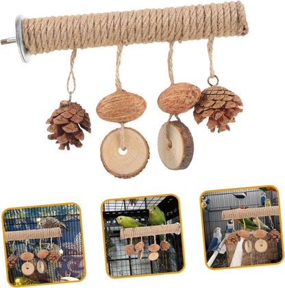 ifundom 4pcs Pet Bird Parrot Chewing Toy for Birds Parakeet Supplies Cage Cockatiel Toy Funny Parakeet