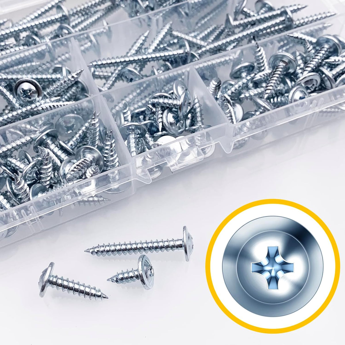 150Pcs #8 × 2" Black Screws for Wood, Phillips Truss Head Wood Screws, Quick Metal Self Tapping, Zinc Plated Steel, Truss Head Screws by Mywish - PuriLite