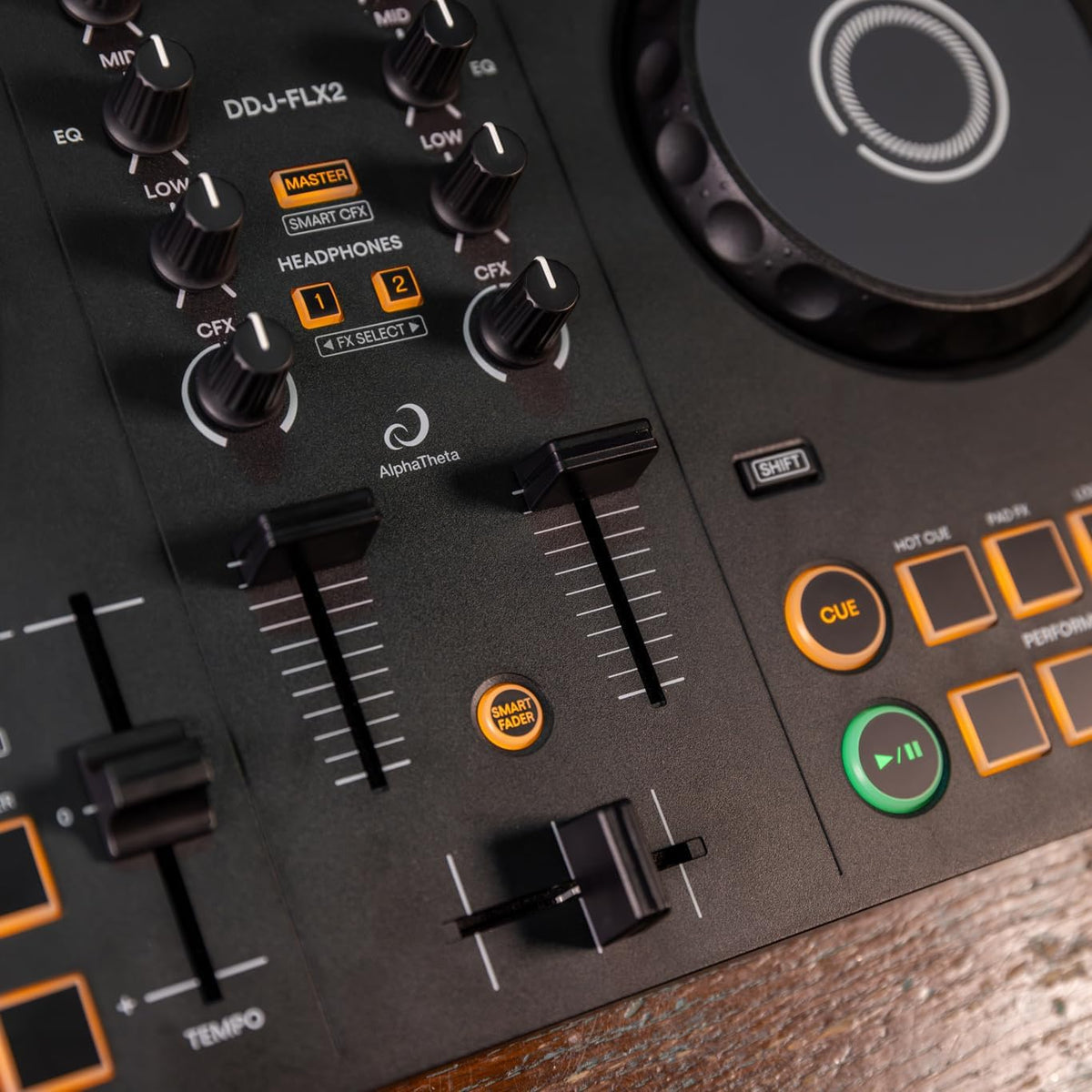 Pioneer DJ AlphaTheta DDJ-FLX2 Compact 2-Channel DJ Controller - PuriLite