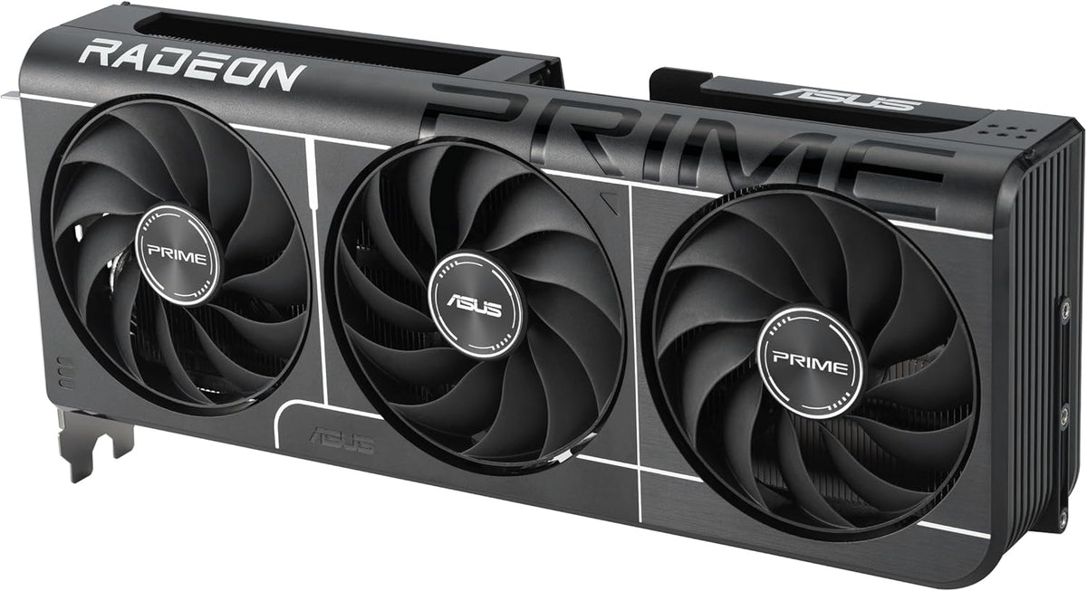 ASUS Prime Radeon™ RX 9060 XT 16GB GDDR6 OC Edition Graphics Card (PCIe 5.0, HDMI/DP 2.1, 2.5-Slot Design, axial-tech Fans, Dual Ball Fan Bearings, Dual BIOS, ASUS GPU Guard) - PuriLite