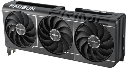 ASUS Prime Radeon™ RX 9060 XT 16GB GDDR6 OC Edition Graphics Card (PCIe 5.0, HDMI/DP 2.1, 2.5-Slot Design, axial-tech Fans, Dual Ball Fan Bearings, Dual BIOS, ASUS GPU Guard) - PuriLite
