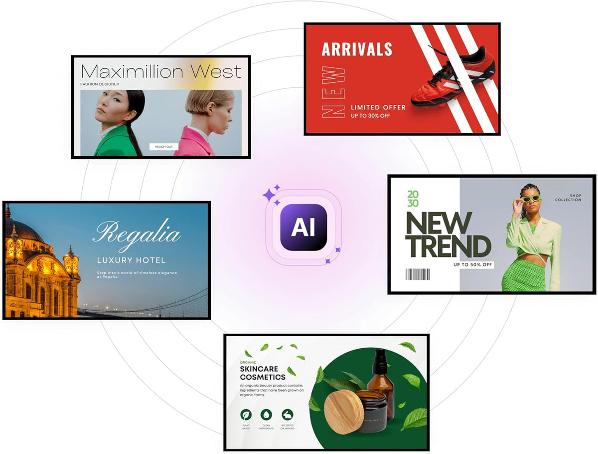 Digital Signage Player, Cloud-Based Content Management System with Mobile App Control by Retailr - PuriLite