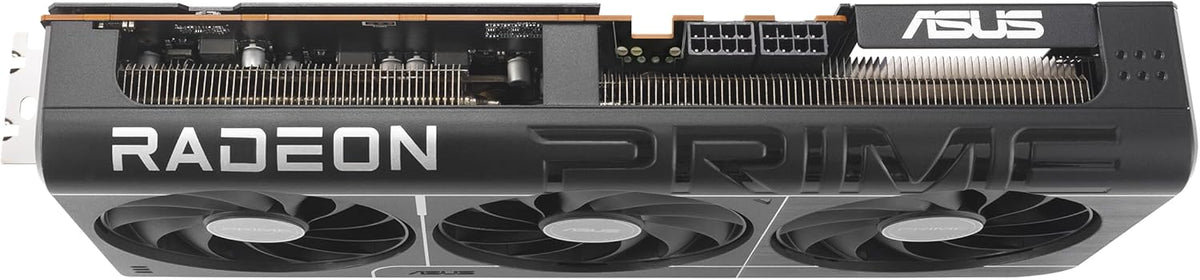 ASUS Prime Radeon™ RX 9060 XT 16GB GDDR6 OC Edition Graphics Card (PCIe 5.0, HDMI/DP 2.1, 2.5-Slot Design, axial-tech Fans, Dual Ball Fan Bearings, Dual BIOS, ASUS GPU Guard) - PuriLite