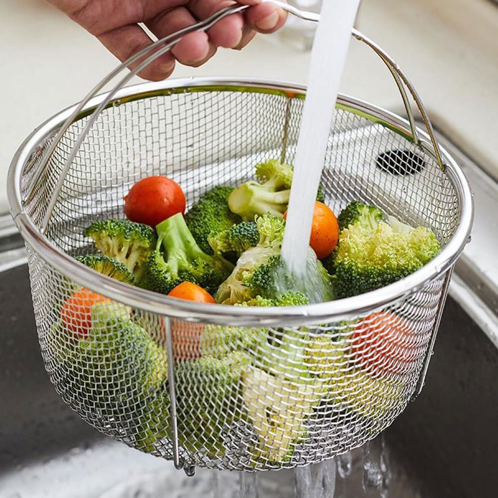Purilite Select Stainless Steel Deep Fryer & Steamer Basket - PuriLite