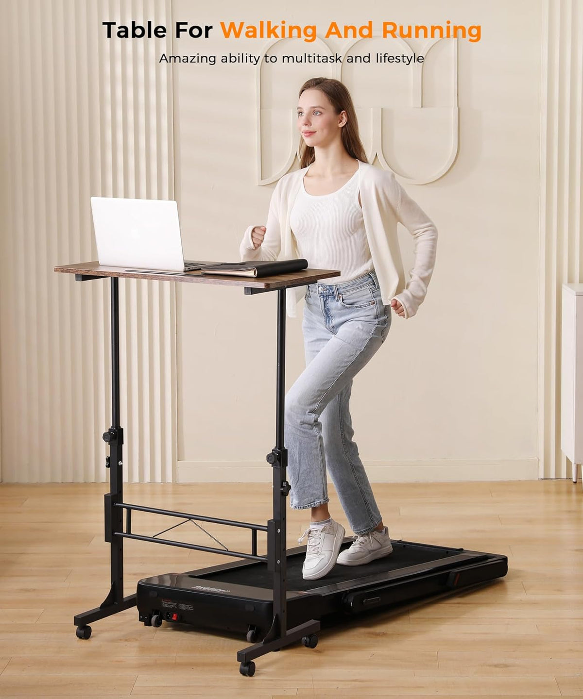 Purilite Select 32-Inch Adjustable Height Mobile Standing Desk - PuriLite