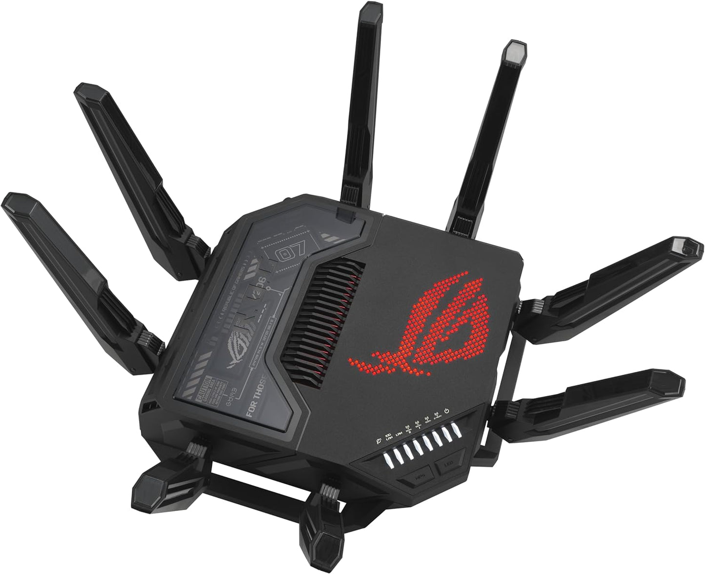 ASUS ROG Rapture WiFi 6E Gaming Router (GT-AXE16000) - Quad-Band, 6 GHz Ready, Dual 10G Ports, 2.5G WAN Port, AiMesh Support, Triple-Level Game Acceleration, Lifetime Internet Security, Instant Guard - PuriLite