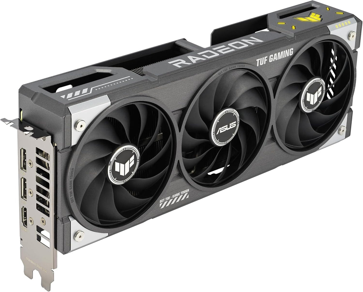 ASUS Prime Radeon™ RX 9060 XT 16GB GDDR6 OC Edition Graphics Card (PCIe 5.0, HDMI/DP 2.1, 2.5-Slot Design, axial-tech Fans, Dual Ball Fan Bearings, Dual BIOS, ASUS GPU Guard) - PuriLite