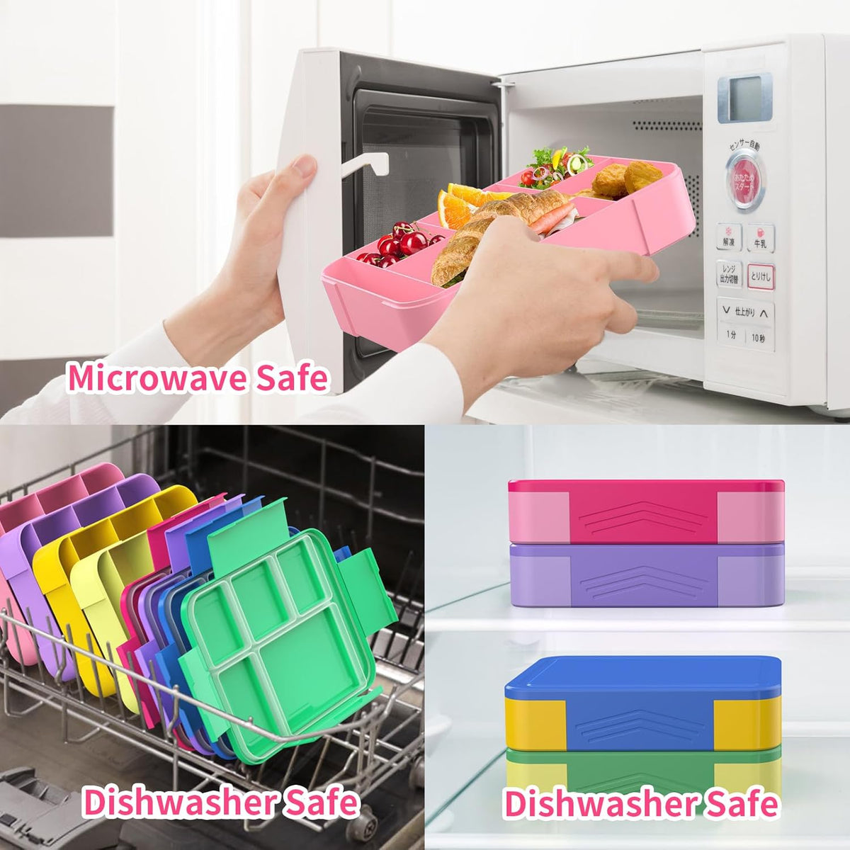 Hap Tim Bento Box Lunch Box for Kids (CA1265-BL) - PuriLite