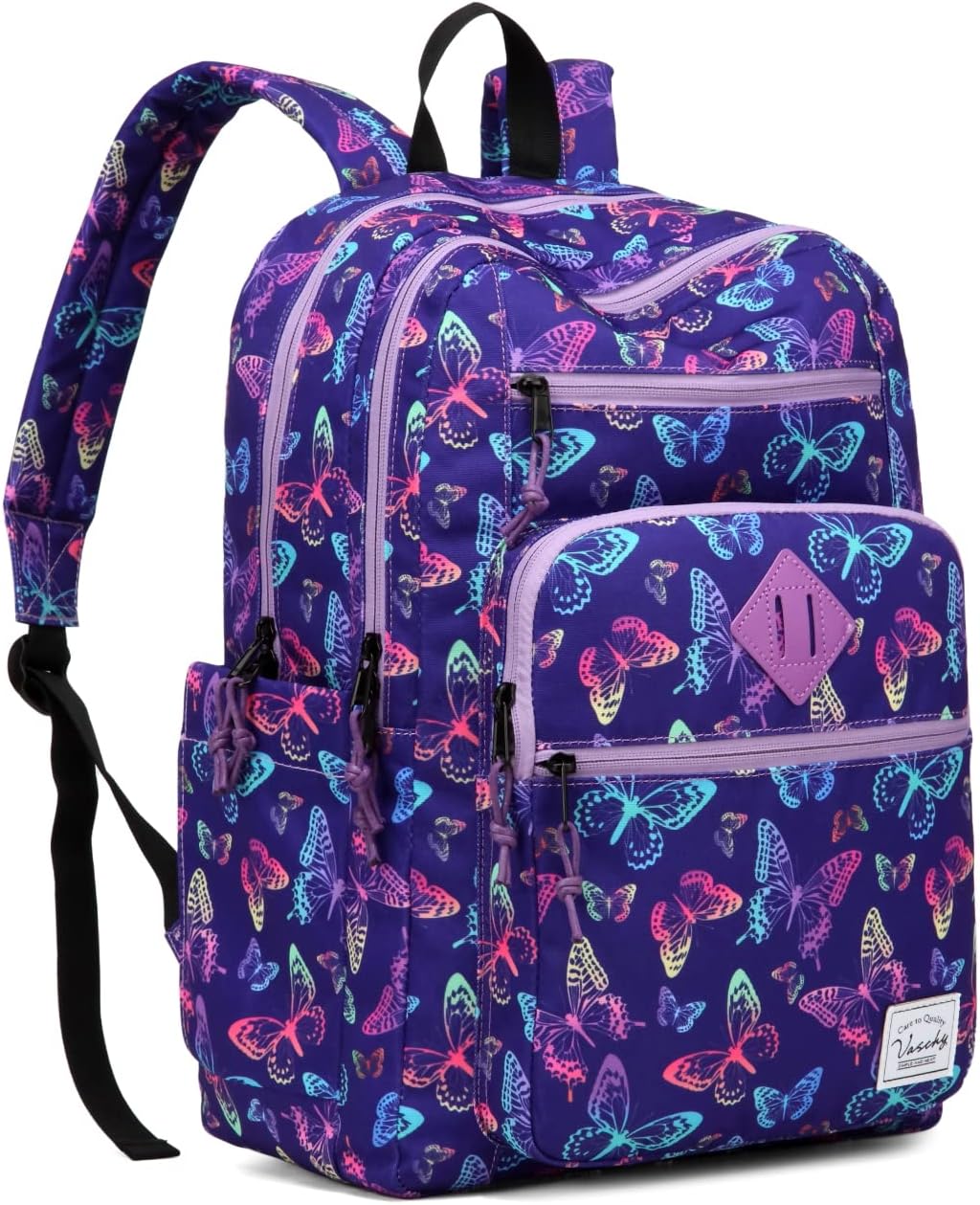 School Backpack for Men Women,Vaschy Lightweight School Bag Bookbag Casual Daypack for High School/College/Teens/Travel/Work - PuriLite