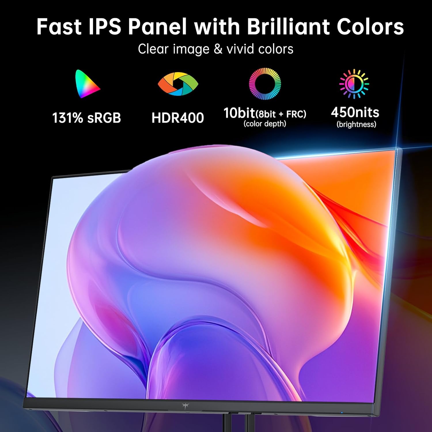 KTC 32 Inch 2K Computer Monitor, IPS 1440p Monitor with Ultra-Thin Bezels, HDR10, Freesync/G-sync, HDMI/DP Ports, Tilt Adjustable, Eyecare, Ideal for Business, Office, and Casual Gaming - PuriLite