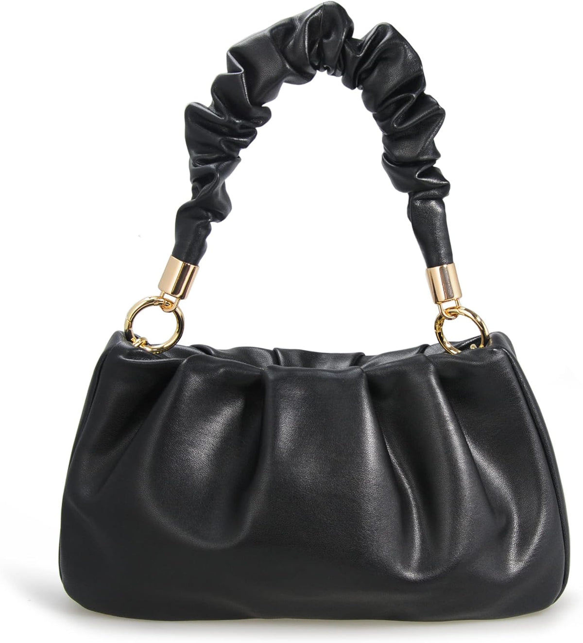 Cloud Pouch Bag Women Shoulder Handbag Soft Vegan Leather Vintage Hobo Chain Cross body Bag - PuriLite