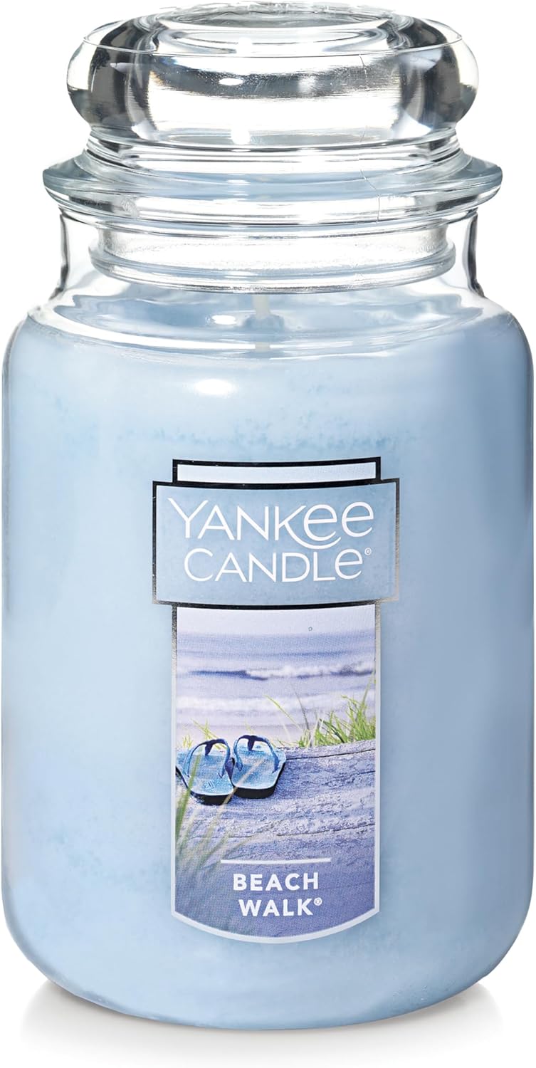 Yankee Candle Scented Candle, Sage & Citrus, Original Large Jar Candle, 110-150 Hours of Burn Time, 22 oz. - PuriLite