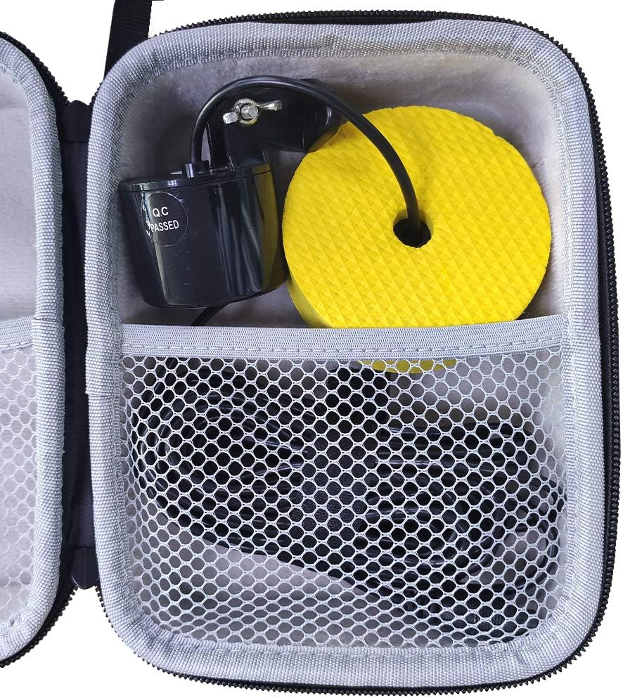 LUCKYLAKER Hard EVA Case for Portable Sonar Fish Finder - Wireless Kayak and Boat Depth Finder for Fishing - PuriLite