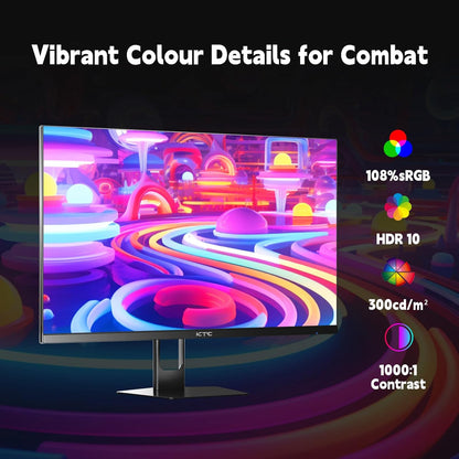 KTC 32 Inch 2K Computer Monitor, IPS 1440p Monitor with Ultra-Thin Bezels, HDR10, Freesync/G-sync, HDMI/DP Ports, Tilt Adjustable, Eyecare, Ideal for Business, Office, and Casual Gaming - PuriLite